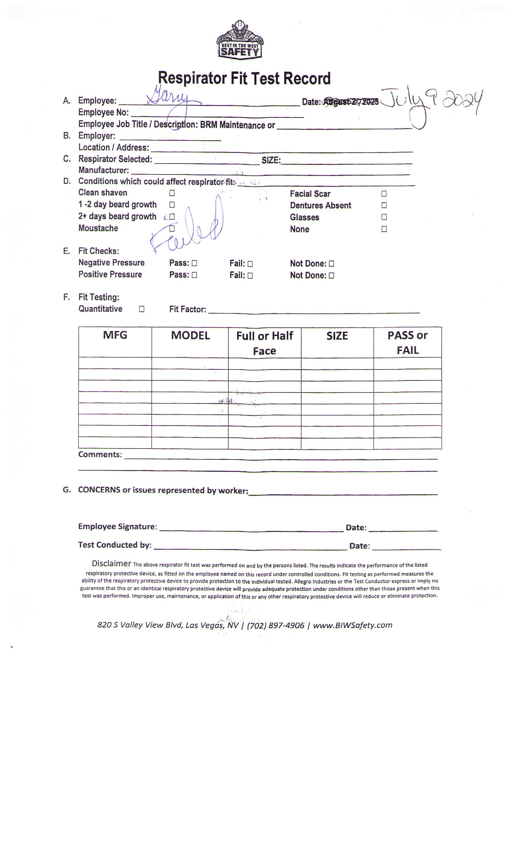 View User Documents | Best In the West Safety