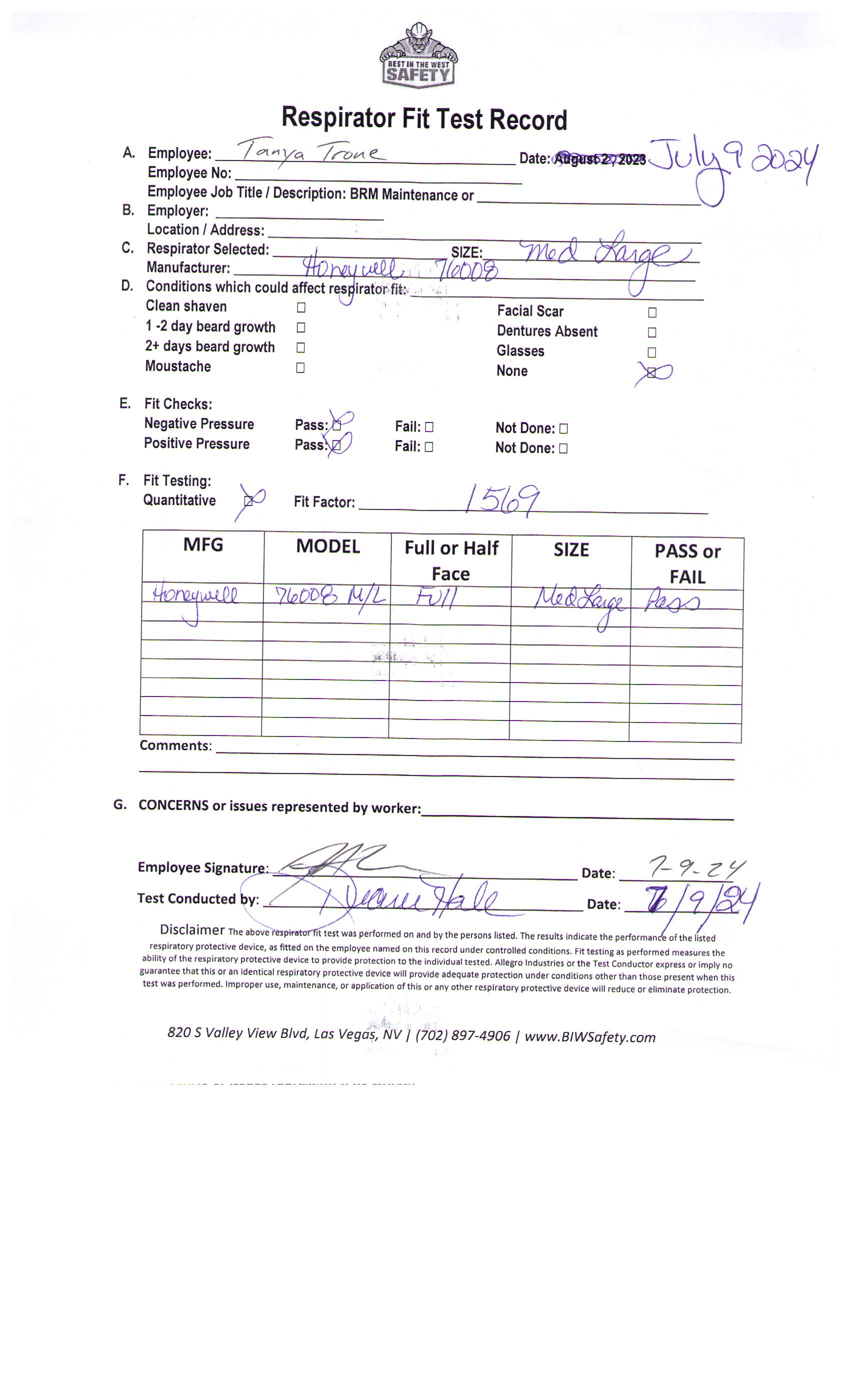 View User Documents | Best In the West Safety