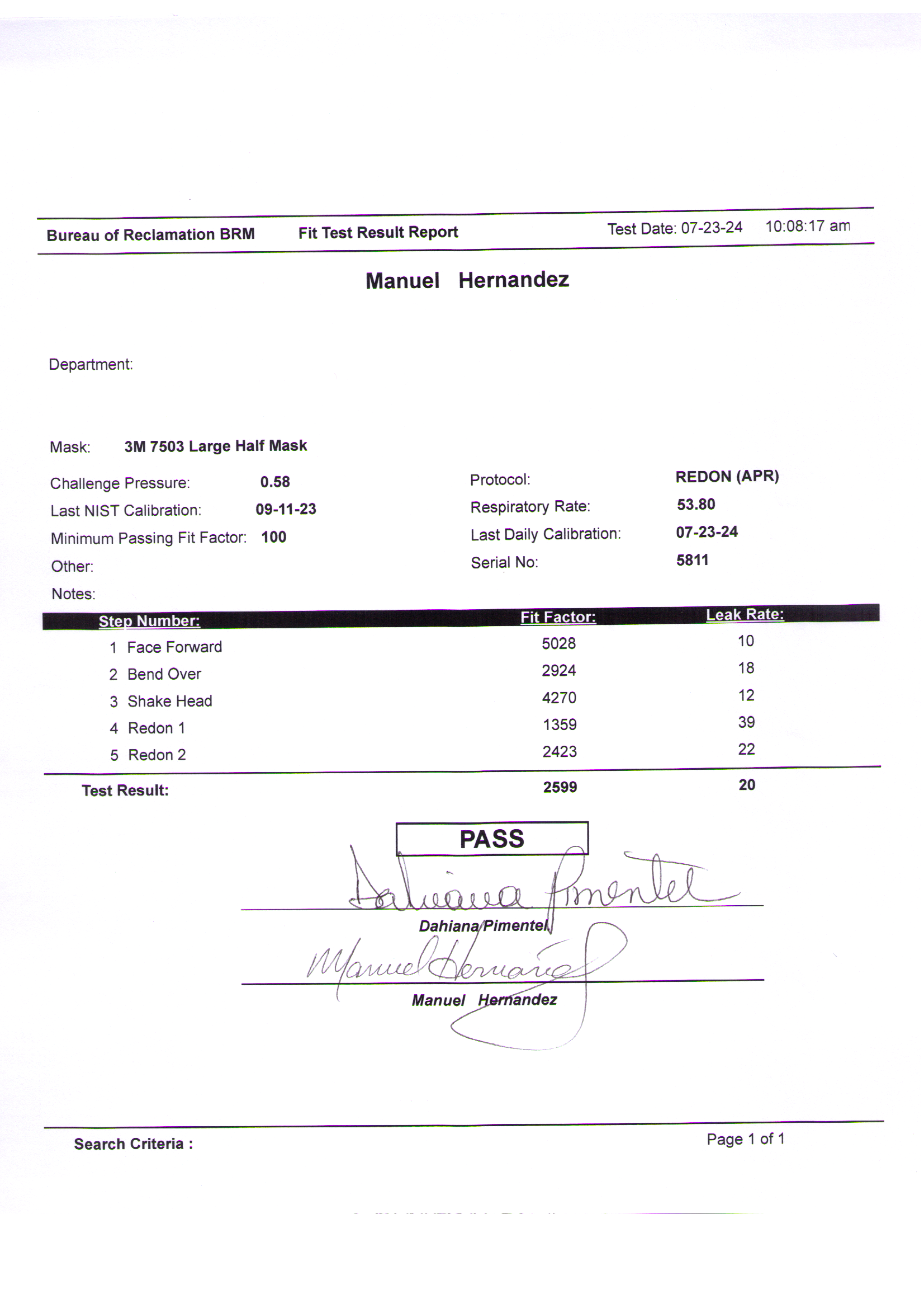 Fit Testing Reporting View User Documents | Best In the West Safety